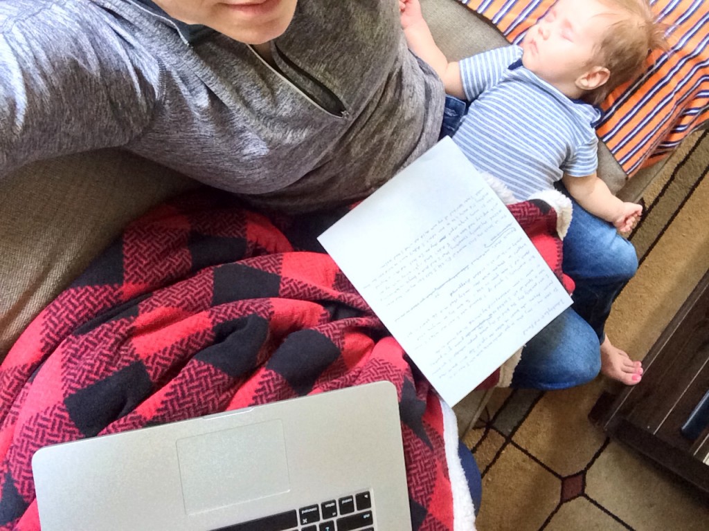 How we work. And the couch that creates such amazing divots.